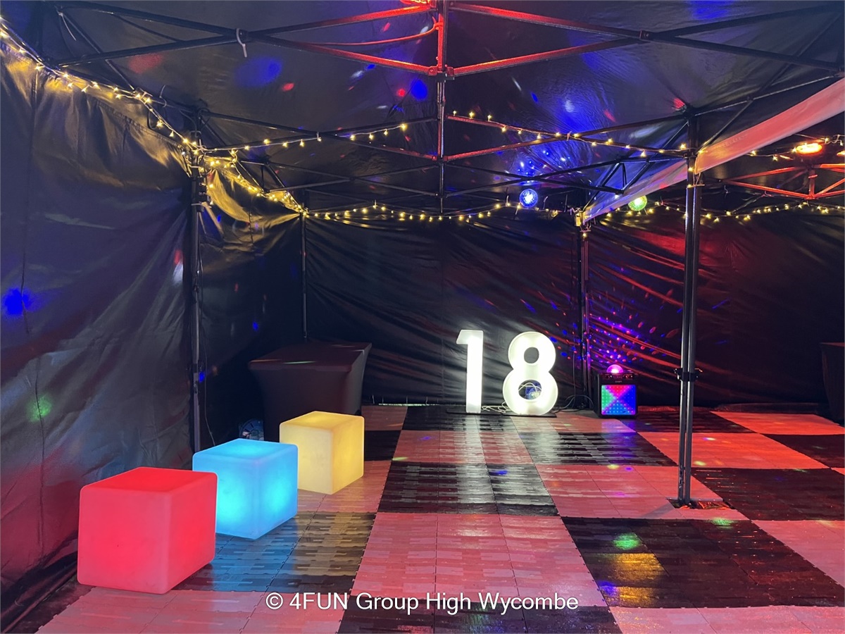 Large disco party tent for hire